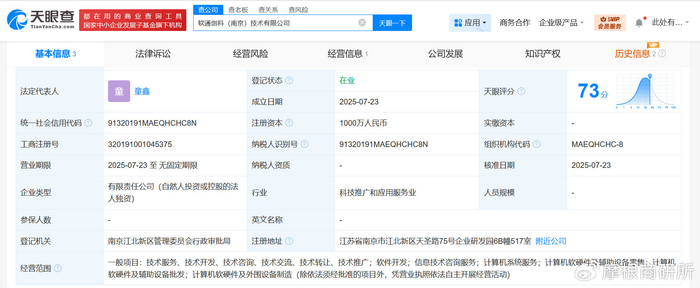 軟通動力南京設立技術公司，深化軟件開發布局